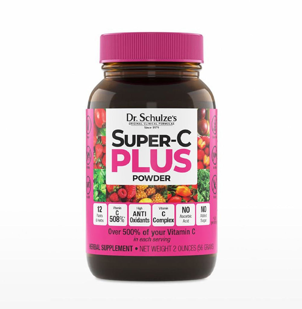 Dr. Schulze's SUPER-C PLUS - NATURE'S VITAMIN-C COMPLEX FROM BERRIES, HERBS & FRUITS